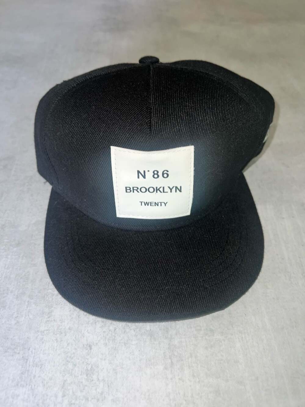 Capten Brooklyn N.86 Twenty Snapback Hat Black Adjustable Cap